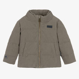 Molo-Boys Green Corduroy Hooded Jacket | Childrensalon Outlet