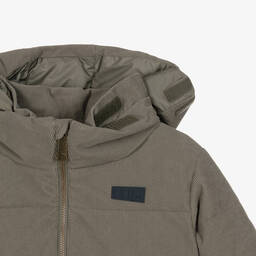 Molo-Boys Green Corduroy Hooded Jacket | Childrensalon Outlet
