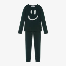 Molo-Boys Green Cotton Smile Pyjamas | Childrensalon Outlet