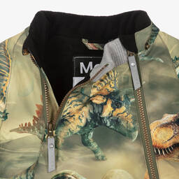 مولو-جاكيت هودي مقاوم للماء لون أخضر كاكي للأولاد | Childrensalon Outlet