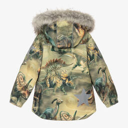 مولو-جاكيت هودي مقاوم للماء لون أخضر كاكي للأولاد | Childrensalon Outlet