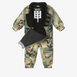 مولو-أوفرول شتوي لون أخضر كاكي أطفال ولادي | Childrensalon Outlet