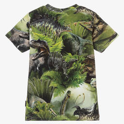 Molo-Boys Green Dinosaur T-Shirt | Childrensalon Outlet