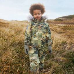 مولو-أوفرول شتوي مقاوم للماء لون أخضر كاكي للأولاد | Childrensalon Outlet