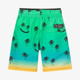 Molo-شورت سباحة لون أخضر وبرتقالي للأولاد (UPF50+) | Childrensalon Outlet