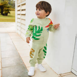Molo-Зеленый трикотажный комплект Джунгли для мальчиков | Childrensalon Outlet