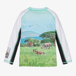 Molo-Boys Green Sun Protective Top (UPF50+) | Childrensalon Outlet