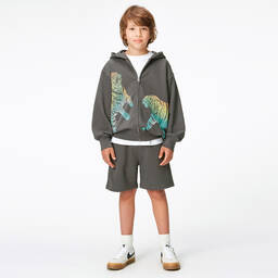 Molo-Boys Grey Cotton Jersey Shorts | Childrensalon Outlet