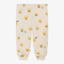 Molo-Boys Ivory Emoji Joggers | Childrensalon Outlet