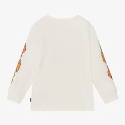 Molo-Кремовый топ из органического хлопка с рисунком для мальчиков | Childrensalon Outlet