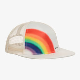 Molo-Boys Ivory Rainbow Baseball Cap | Childrensalon Outlet