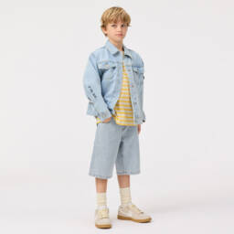 Molo-Boys Light Wash Denim Bermudas | Childrensalon Outlet