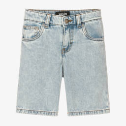 Molo-Boys Light Wash Denim Bermudas | Childrensalon Outlet