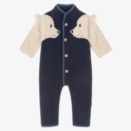 Molo-Boys Navy Cozy Bear Suit | Childrensalon Outlet