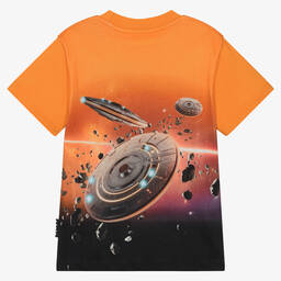 Molo-Boys Orange Cotton Sun Power T-Shirt | Childrensalon Outlet