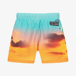 مولو-شورت سباحة لون أزرق وبرتقالي للأولاد (UPF50+) | Childrensalon Outlet