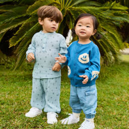 Molo-Boys Playful Blue Face Ensemble | Childrensalon Outlet