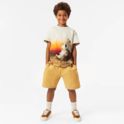 Molo-Boys Sand Organic Cotton Shorts | Childrensalon Outlet