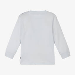 Molo-تيشيرت وجه سعيد أزرق سماوي للأولاد | Childrensalon Outlet