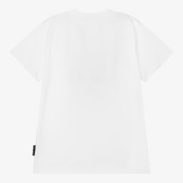 Molo-Boys White Cotton T-Shirt | Childrensalon Outlet