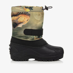 مولو-بوت للثلج لون أصفر وأخضر كاكي للأولاد | Childrensalon Outlet