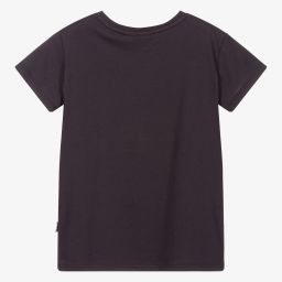 Molo-Dark Grey Cotton T-Shirt | Childrensalon Outlet