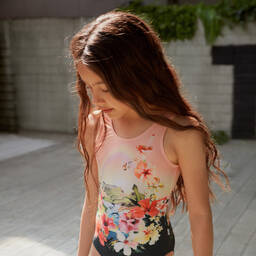 Molo-Floral Swimsuit (UPF50+) | Childrensalon Outlet