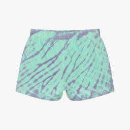 Molo-شورت قطني للبنات بلون أزرق فاتح وأرجواني | Childrensalon Outlet