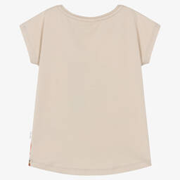 Molo-Бежевая хлопковая футболка с лошадью | Childrensalon Outlet