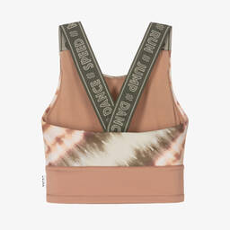 Molo-Girls Beige Cropped Sports Top | Childrensalon Outlet