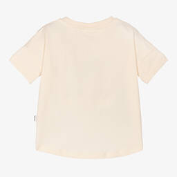 Molo-Бежевая футболка с малышом-леопардом | Childrensalon Outlet