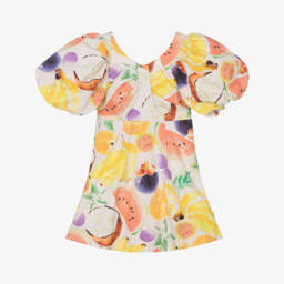 Molo-Платье кремовое органическое "Cissy" для девочек | Childrensalon Outlet