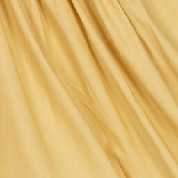 Molo-فستان قطن عضوي جيرسي مزين بكشكش لون بيج فاتح | Childrensalon Outlet