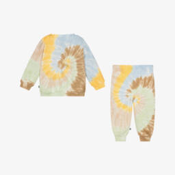 Molo-طقم قطني بيج للبنات بتصميم دوامات | Childrensalon Outlet