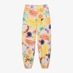 Molo-Бежевые брюки с акварельными фруктами для девочек | Childrensalon Outlet