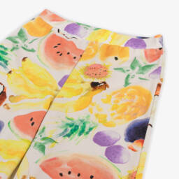 Molo-Бежевые брюки с акварельными фруктами для девочек | Childrensalon Outlet