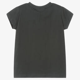 Molo-Girls Black Cotton T-Shirt | Childrensalon Outlet
