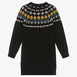 Molo-Черное шерстяное платье с узором Фэйр-айл | Childrensalon Outlet
