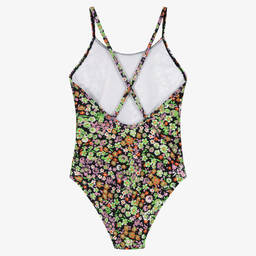 Molo-Черный купальник в цветочек (UPF50+) | Childrensalon Outlet