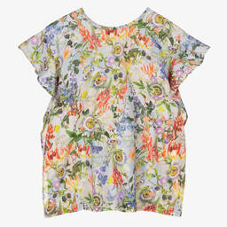 Molo-Голубое пляжное платье с цветами | Childrensalon Outlet