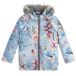 Molo-جاكيت تزلج مبطن،  واقي من المطر لون أزرق للبنات | Childrensalon Outlet