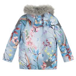 Molo-جاكيت تزلج مبطن،  واقي من المطر لون أزرق للبنات | Childrensalon Outlet