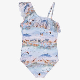 Molo-Голубой купальник с принтом Savanna (UPF50+) | Childrensalon Outlet