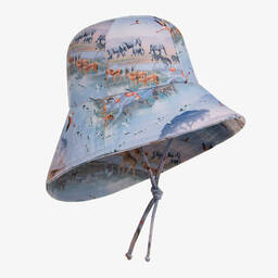 مولو-قبعة للشمس لون أزرق للبنات (UPF50+) | Childrensalon Outlet