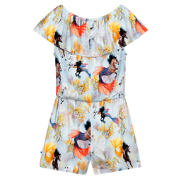 Molo-Girls Blue Viscose Playsuit | Childrensalon Outlet