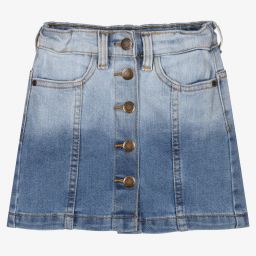 Molo-Girls Blue Wash Denim Skirt | Childrensalon Outlet