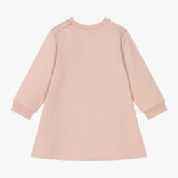 Molo-Girls Blush Cat Cotton Dress | Childrensalon Outlet