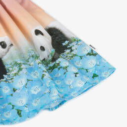 Molo-Girls Blush Panda Poplin Dress | Childrensalon Outlet