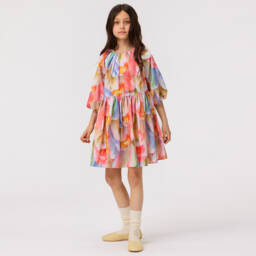 Molo-Girls Cotton Tulip Blossom Frock | Childrensalon Outlet