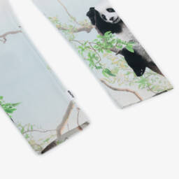 Molo-Girls Creamy Panda Print Leggings | Childrensalon Outlet